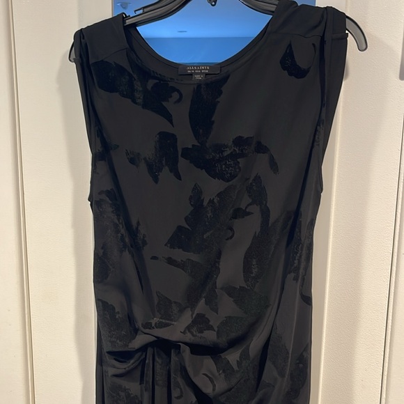 All Saints Riviera Lux Black dress - Picture 5 of 9